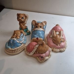 Pendelfin Rabbits, set of 5